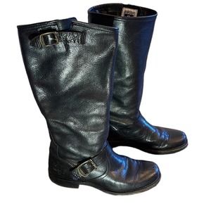 FRYE Veronica Leather Black Boots Women’s Size 8.5
